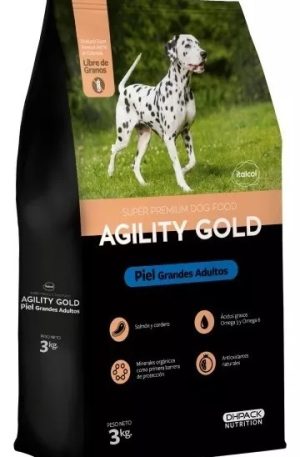 AGILITY GOLD PERRO ADULTO RAZAS GRANDES PIEL