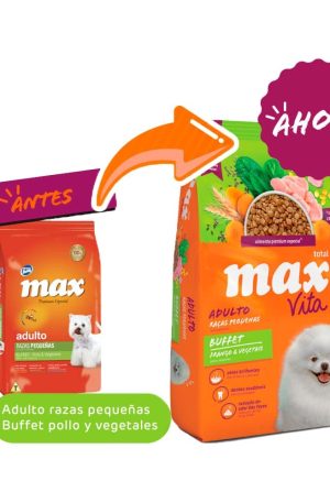 MAX VITA PERRO ADULTO RAZA PEQUEÑA BUFFET POLLO Y VEGETALES