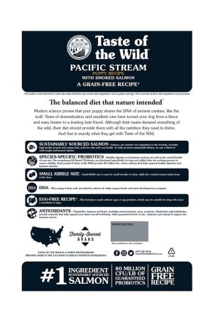 TASTE OF THE WILD CANINE PUPPY PACIFIC STREAM SALMON