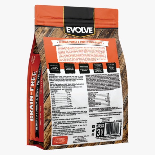 EVOLVE DOG GRAIN FREE TURKEY
