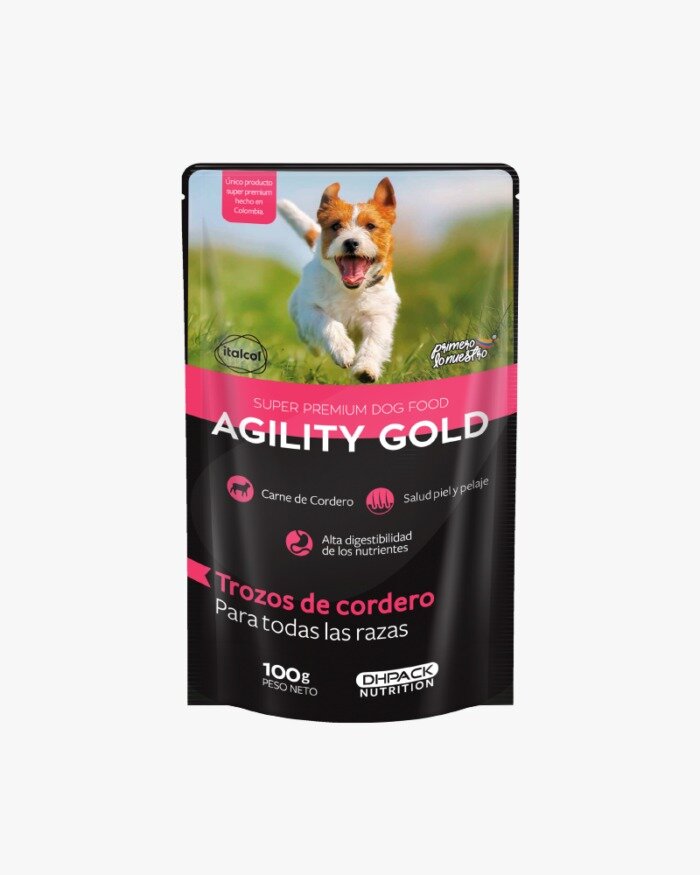 Agility Gold Pouch Trozos de Cordero Adulto