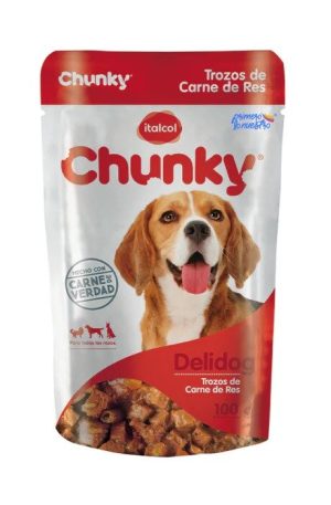 CHUNKY POUCH DELIDOG CARNE RES