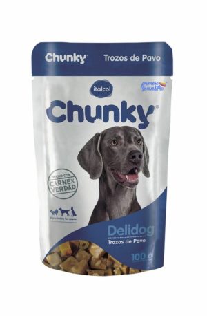 Chunky Delidog trozos de pavo - Pouche