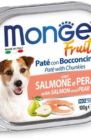 Monge Fruit Paté Sabor a Salmón y Pera para Perros