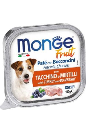 Monge Fruit Paté para Perros Sabor a Pavo y Arándanos