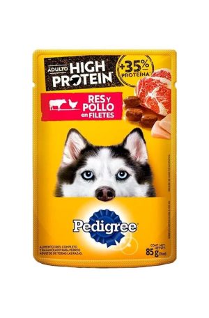 Pedigree Pouch High Protein Res y Pollo