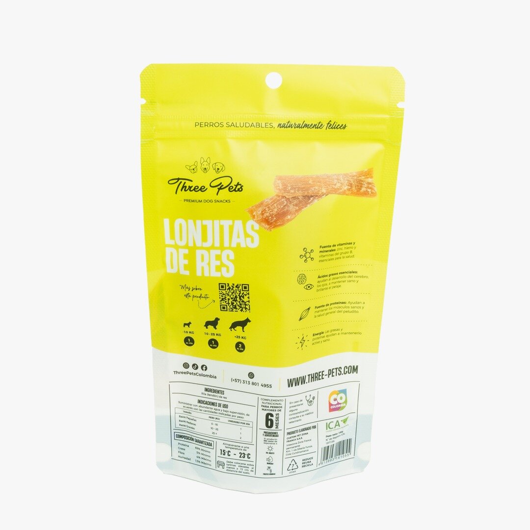 Three Pets Lonjitas De Res - Imagen 2