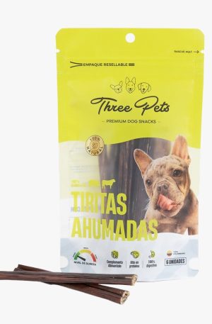 Three Pets Tiritas Ahumadas - 6 Und