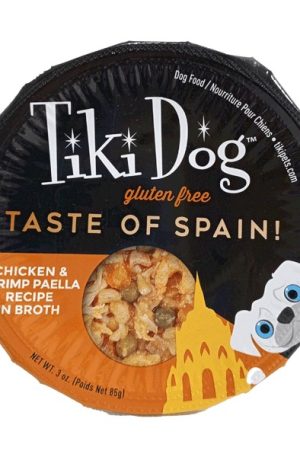 Tiki Dog Taste of Spain Pollo y Camarón Paella