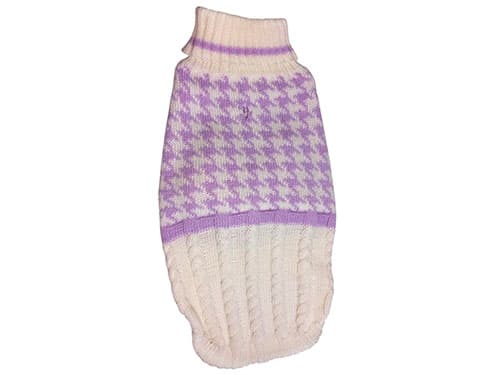 Suéter de Lana para Gatos | Cuello Alto, Manga Corta Bicolor - Imagen 2