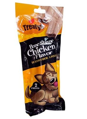 Treatys Bone Shape Chichen Flavor sabor pollo