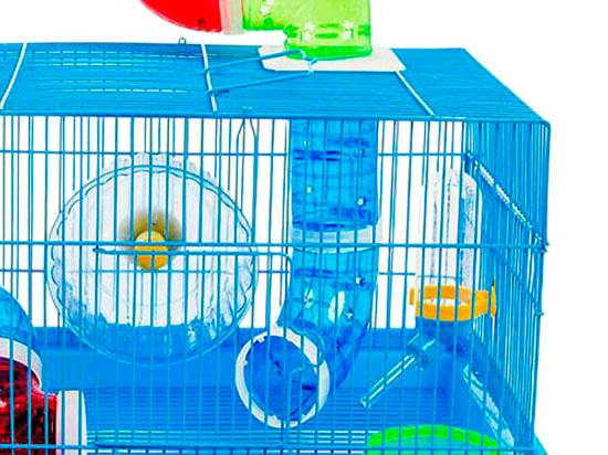 Jaula Súper Divertida con Tubos y Accesorios Multicolor – El Paraíso para tu Hámster - Imagen 3