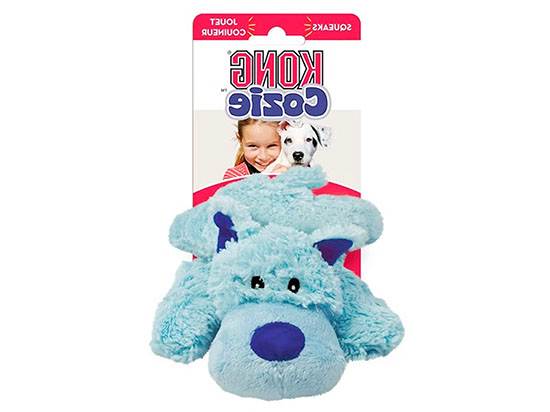 KONG Cozie Baily — Perrito Azul de Peluche Suave con Squeaker - Imagen 4