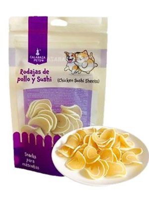 Calabaza Pets Rodajas de Pollo Y Sushi