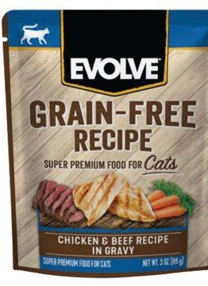 EVOLVE Grain Free Chicken & Beef Recipe in Gravy