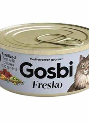 Gosbi Fresko Cat Sterilized Beef With Chicken Greens