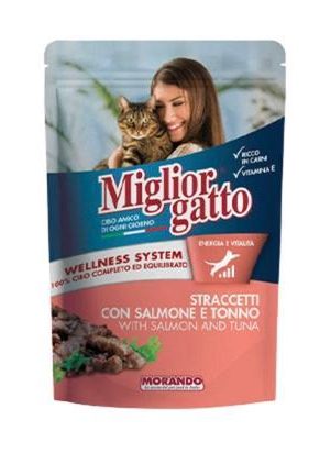 Miglior Gatto Straccetti Salmone & Tonno