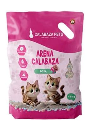 Arena Calabaza Pet Aroma Rosa