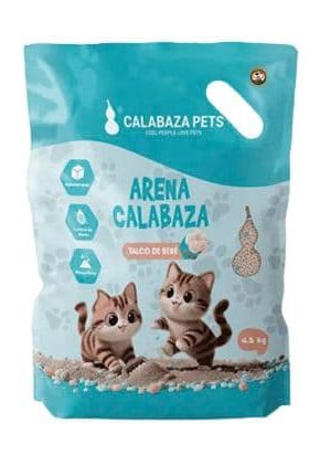 Arena Calabaza Pets Talco de Bebé