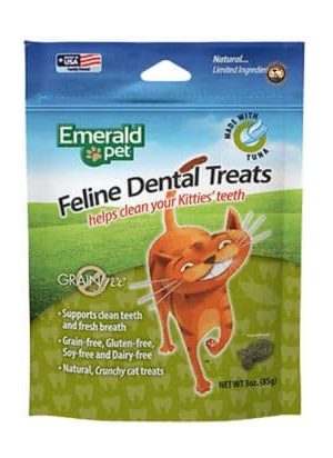 EMERALD PET FELINE DENTAL TREATS TUNA