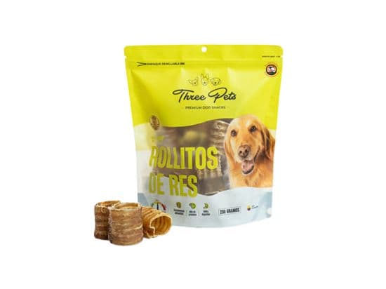 THREE PETS ROLLITOS DE RES